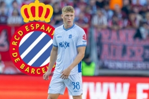 西班牙人官方：达姆施塔特后卫里德尔加盟，签约至2029年